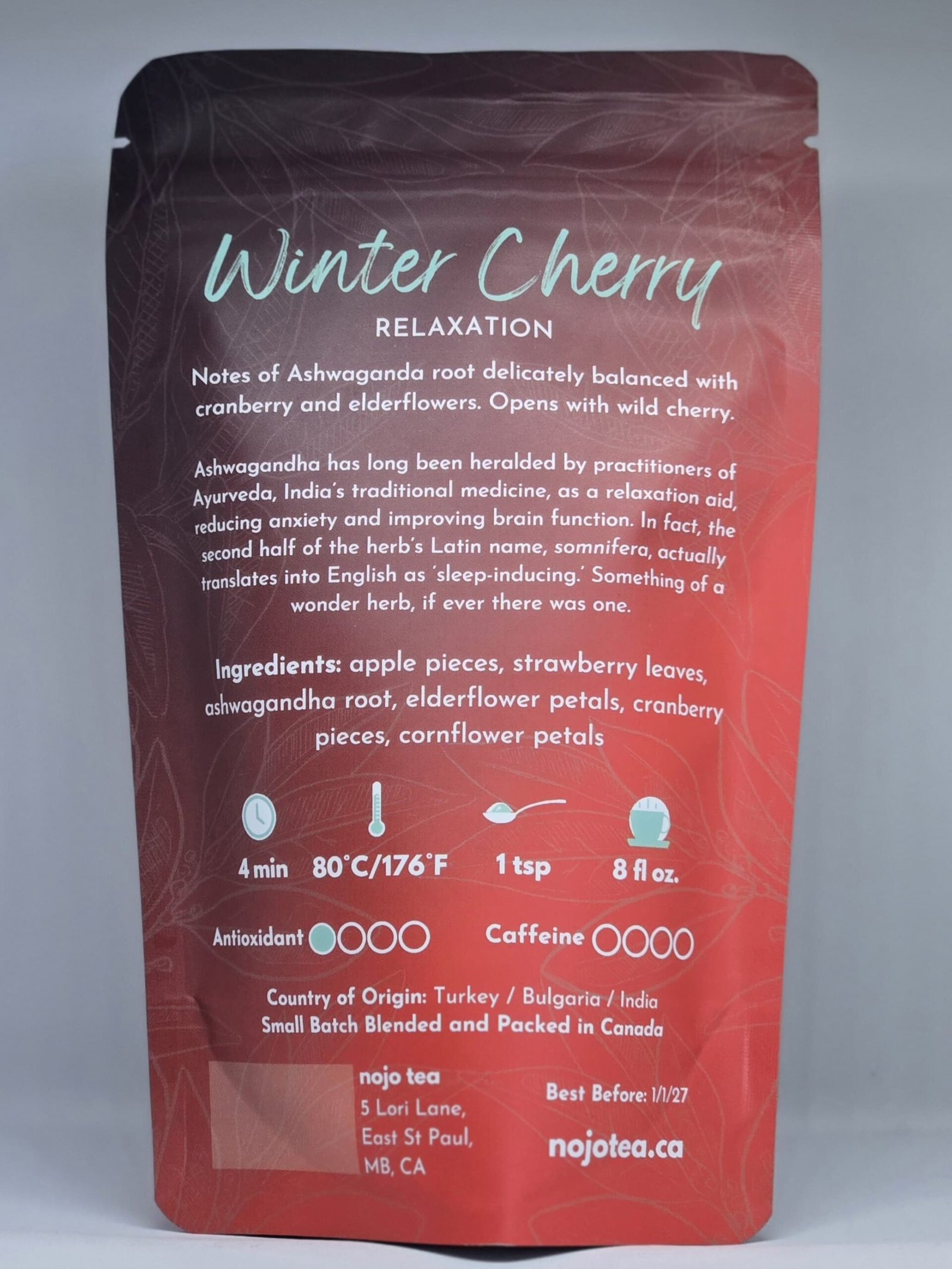 Winter Cherry loose Back